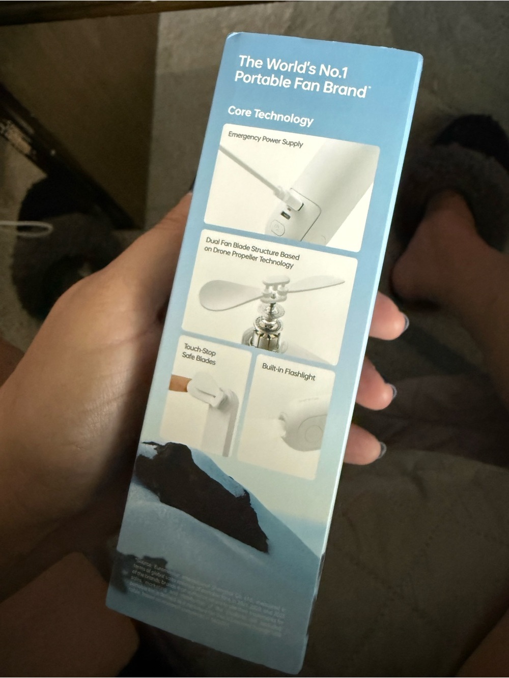 Jisulife Portable Handheld Fan 3 in 1 - Picture 2 of 3